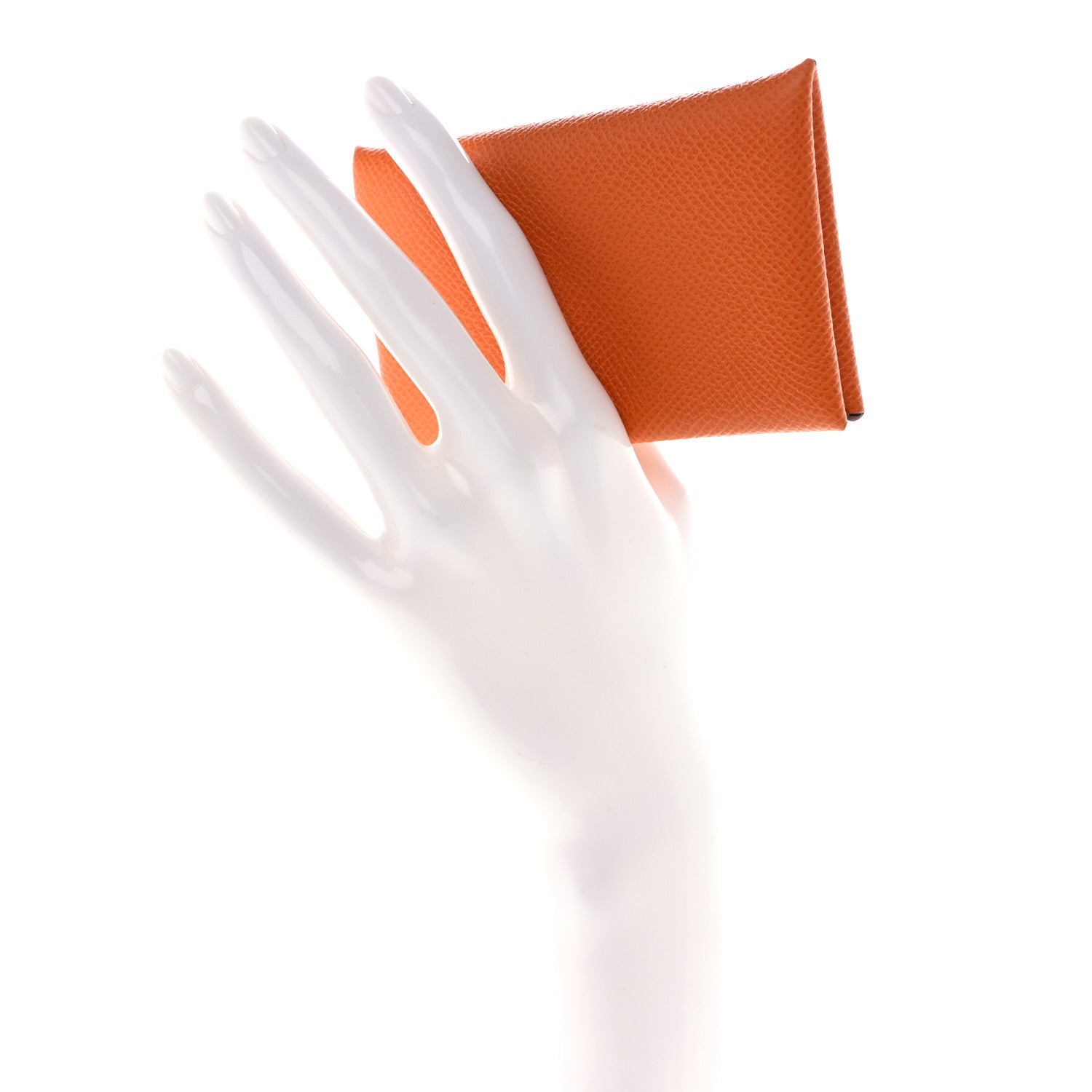 Hermes Epsom Calvi Card Case Feu 2 of 8