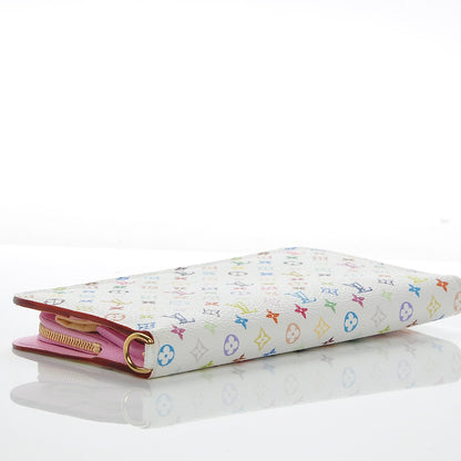 Louis Vuitton Monogram Multicolor Insolite Wallet White Litchi 4 of 6