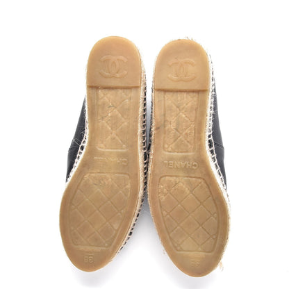 Chanel Lambskin CC Espadrilles 38 Black 7 of 16