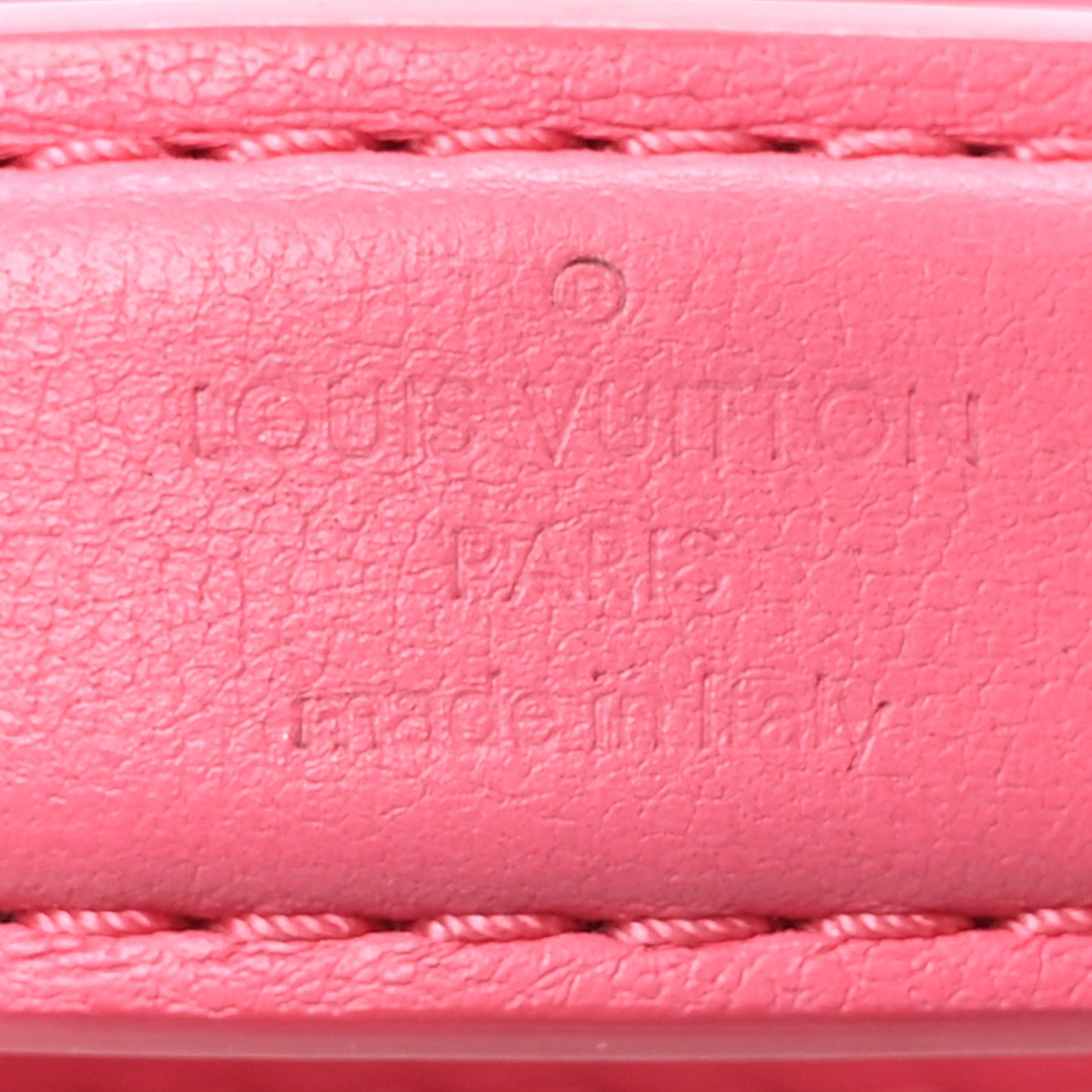 Calfskin Embroidered Monogram Pop My Heart Bag Pouch Dragon Fruit Pink