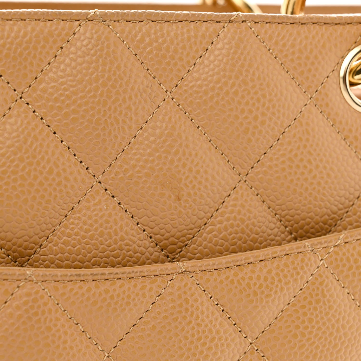 Chanel Caviar Quilted Grand Shopping Tote GST Dark Beige 11 of 13