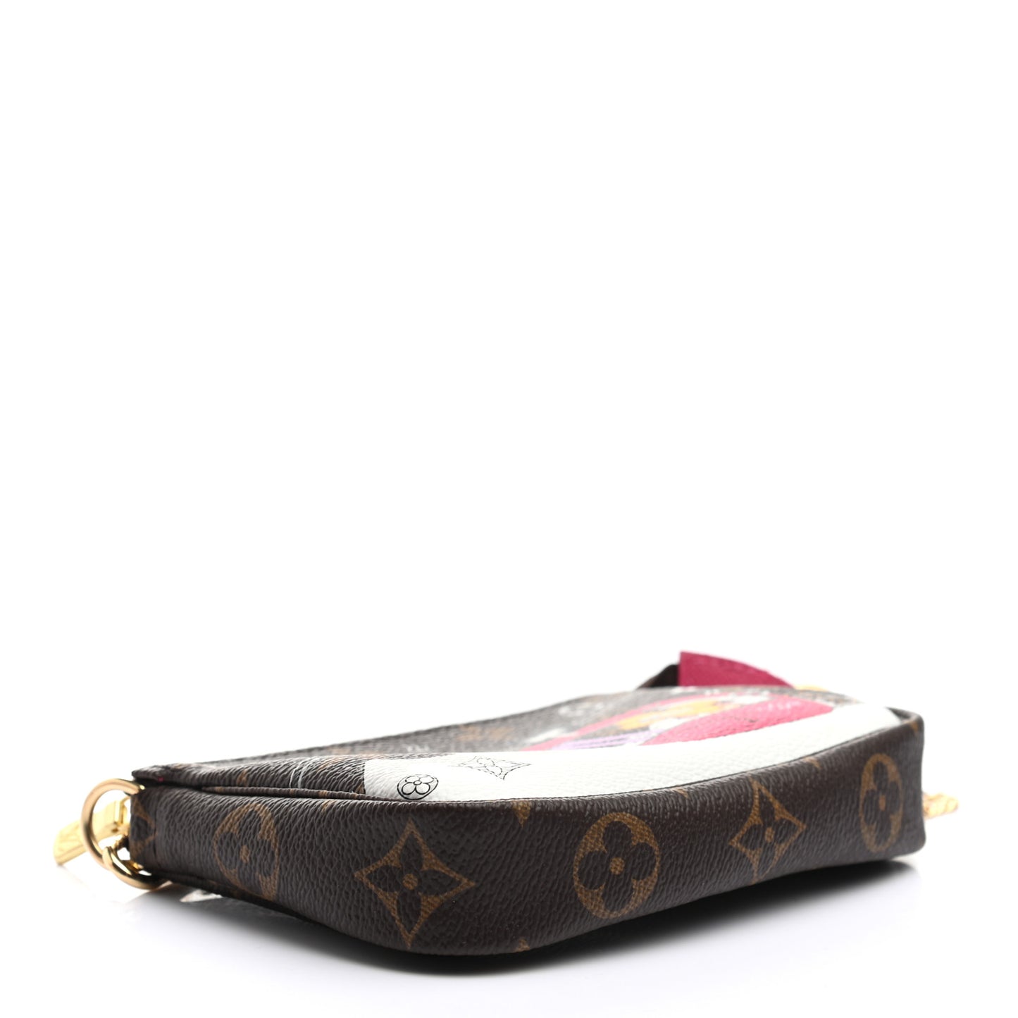 Monogram 2019 Christmas Animation Mini Courchevel Pochette Accessories Fuchsia