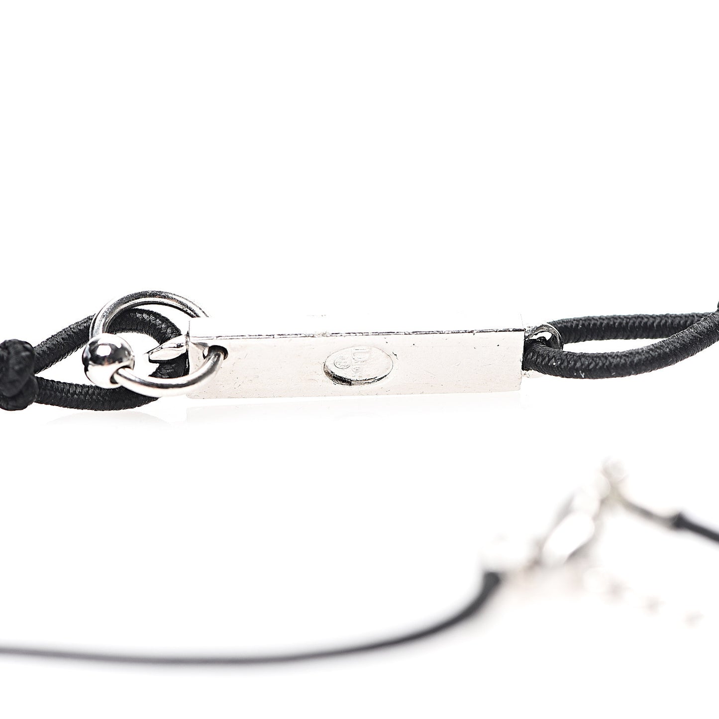 Enamel Logo Necklace Black