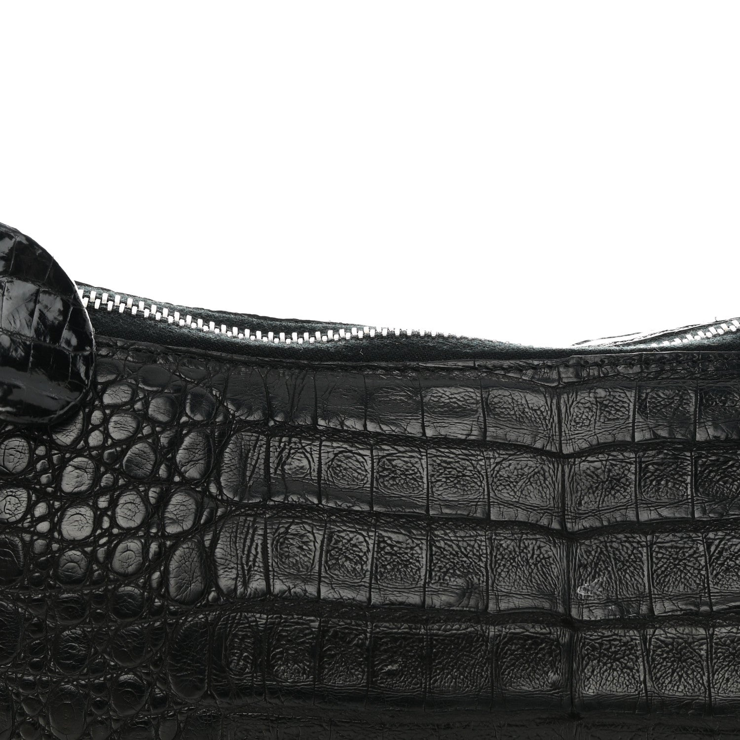 Nancy Gonzalez Crocodile Chain Hobo Black 13 of 14