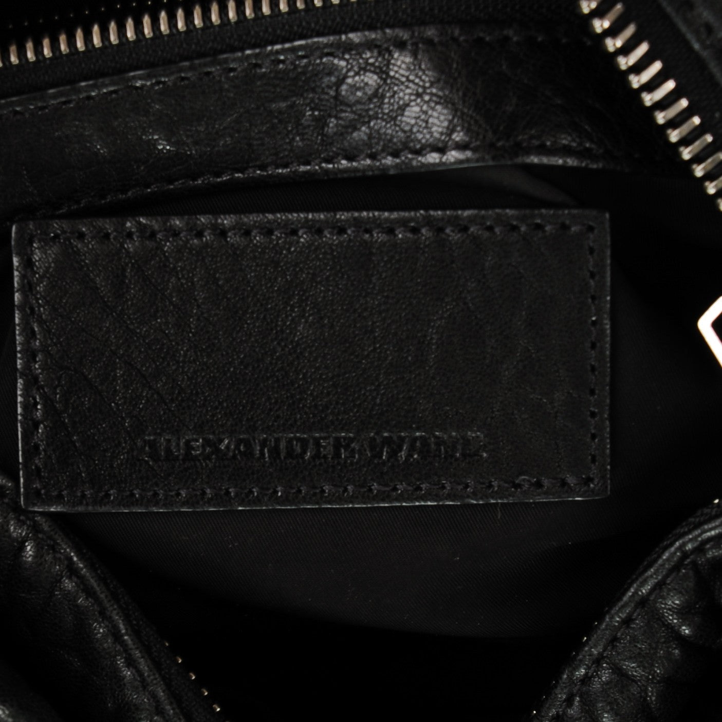 Pebbled Lambskin Rocco Black Nickel Hardware