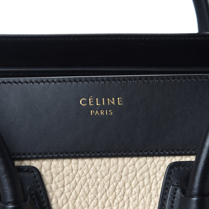 Celine Bullhide Drummed Calfskin Micro Tri-Color Luggage Antarctic 9 of 9