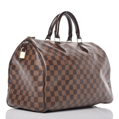 Louis Vuitton Damier Ebene Speedy 35 3 of 19