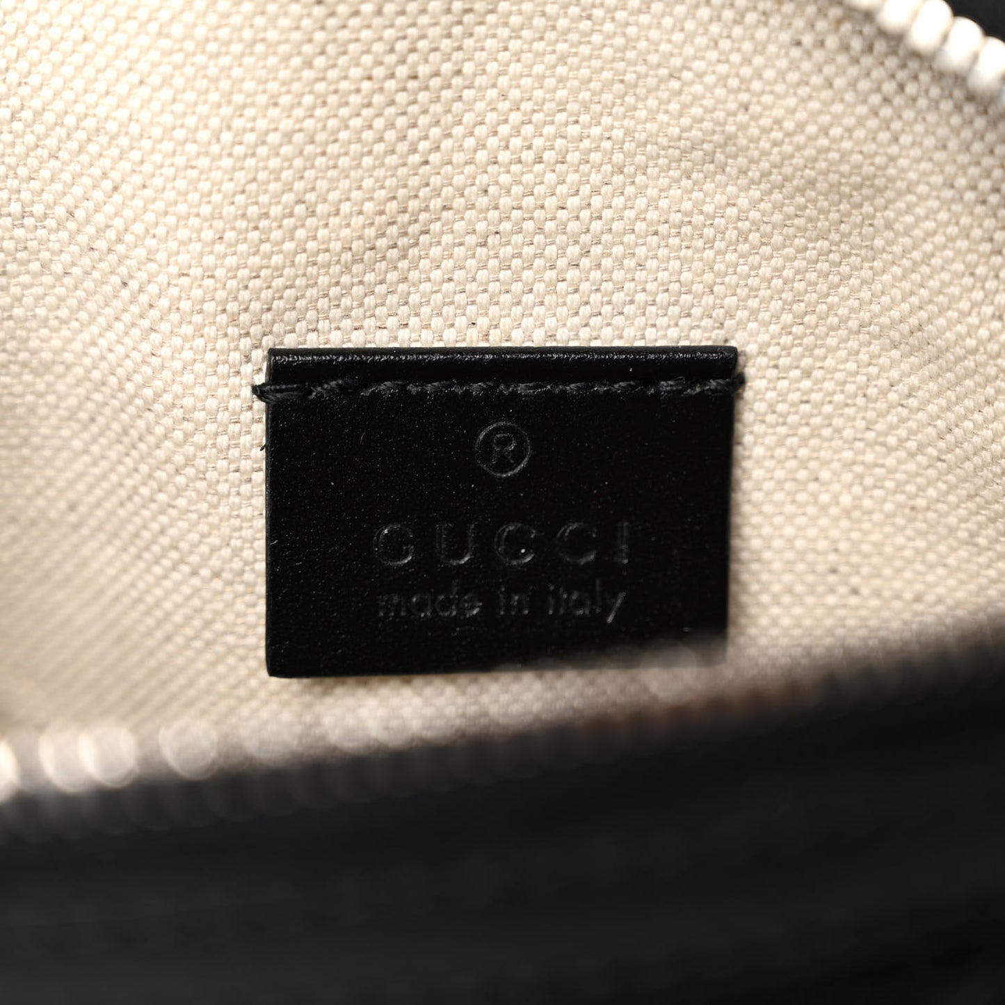 Calfskin GG Tennis Embossed Belt Bag Black