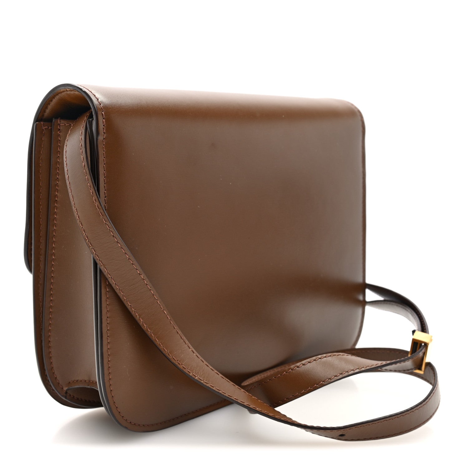 Celine Box Calfskin Medium Classic Box Flap Bag Camel 3 of 9