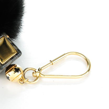 Louis Vuitton Mink Fur Fluffy Bag Charm Black 5 of 5
