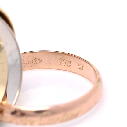 Cartier 18K Pink Yellow White Gold Classic Les Must De Cartier Trinity Ring 53 6.25 7 of 10