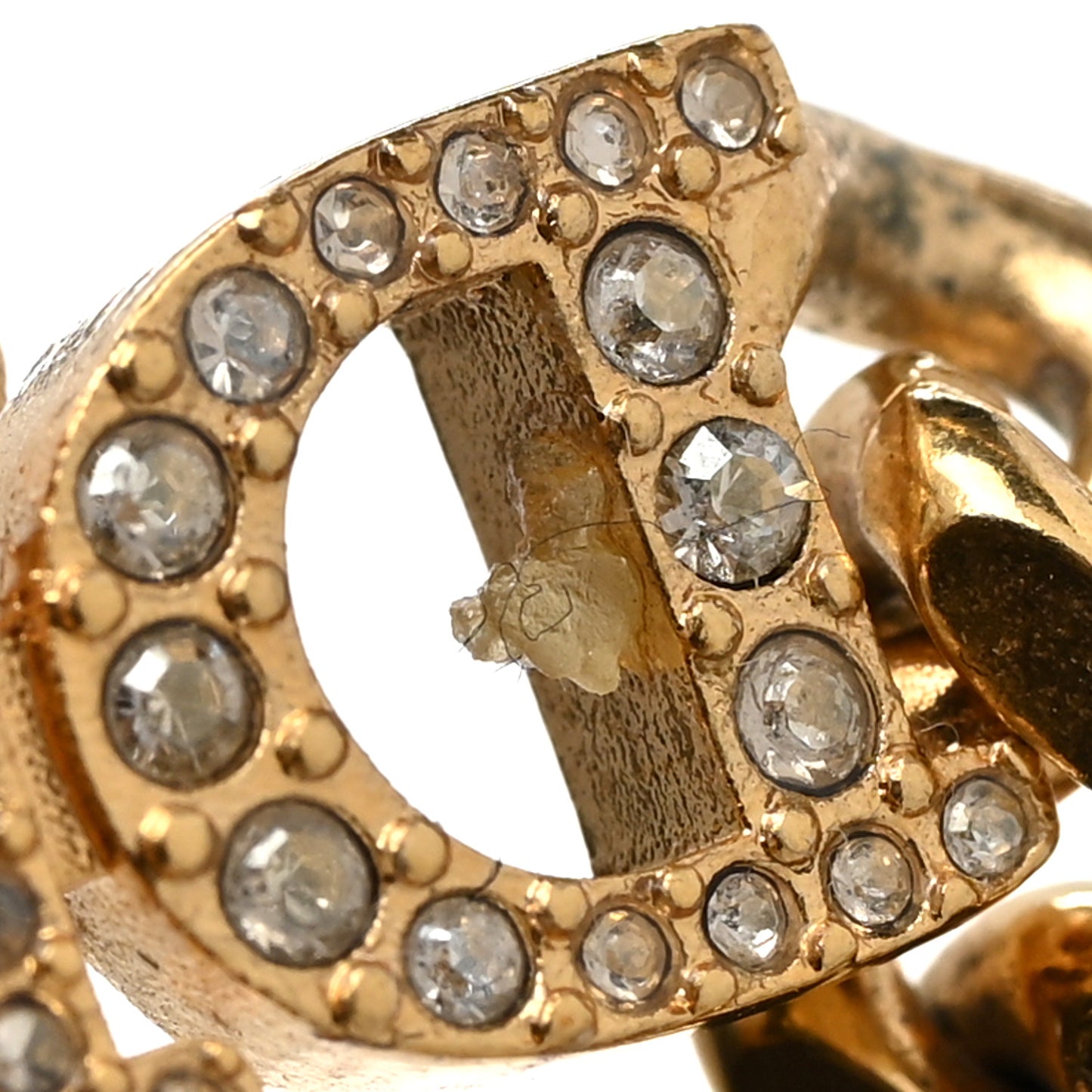 Metal Crystal Dio(r)evolution Bracelet Gold