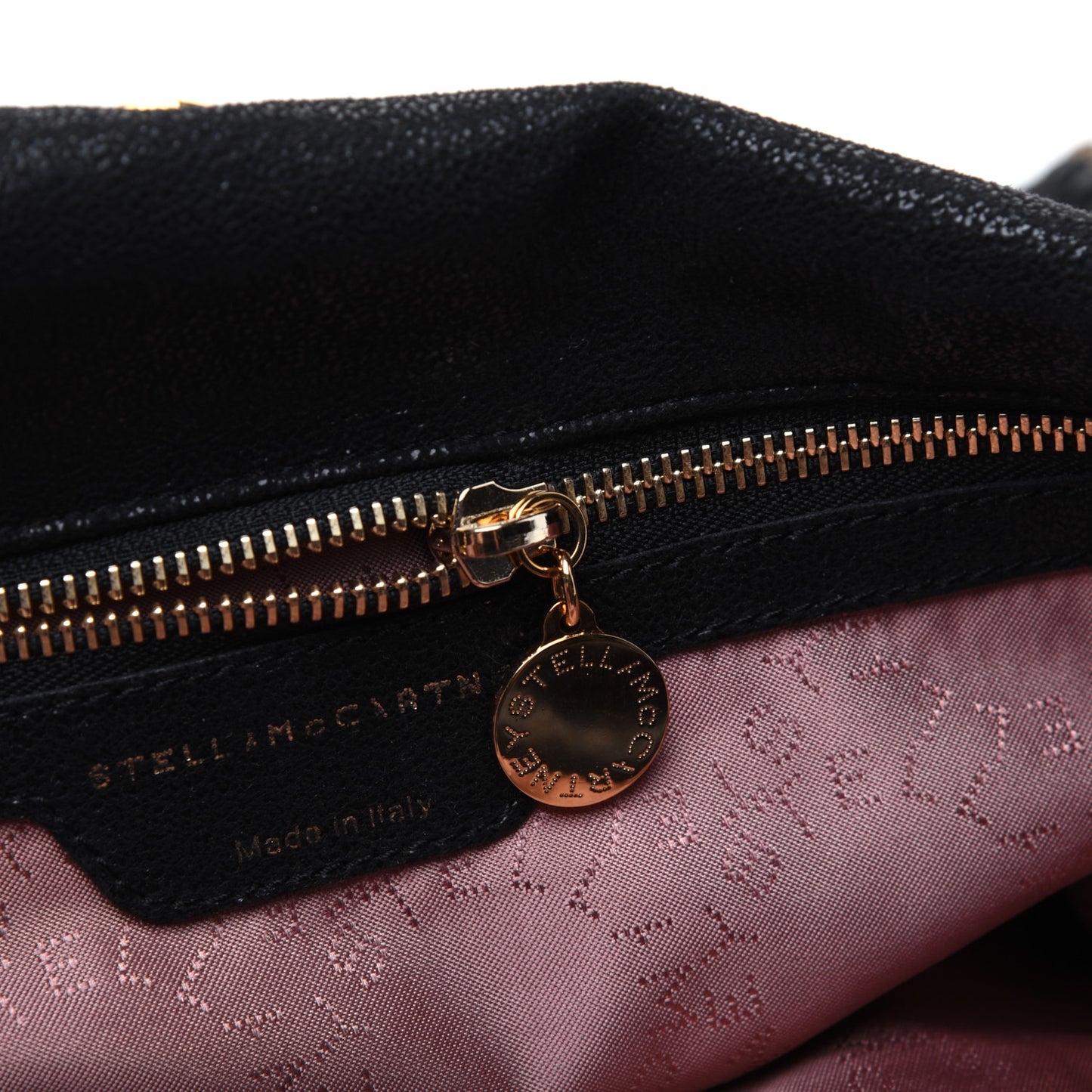 Shaggy Deer Falabella Fold Over Tote Black