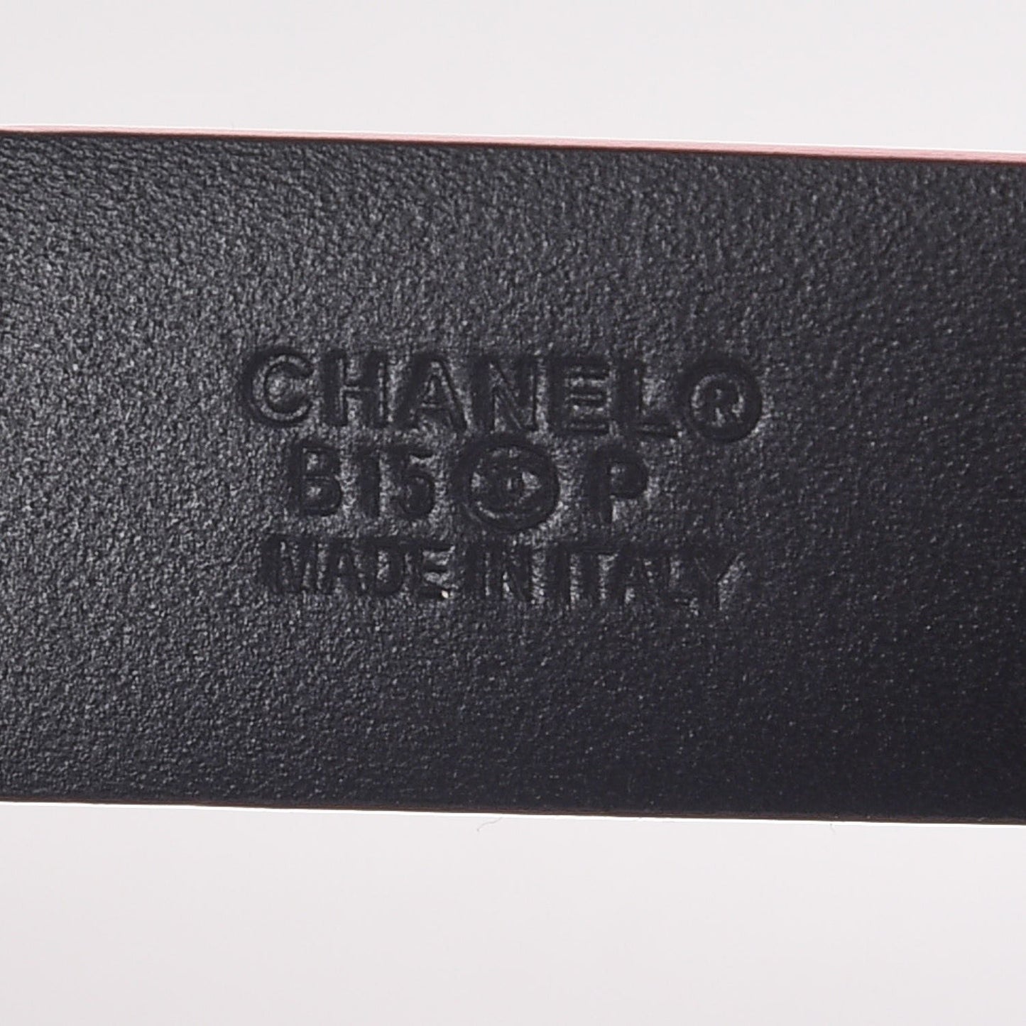 Patent CC Logo Skinny Belt 85 34 Pink
