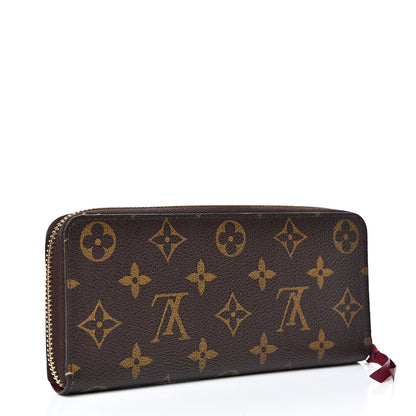 Louis Vuitton Monogram Clemence Wallet Fuchsia 2 of 16
