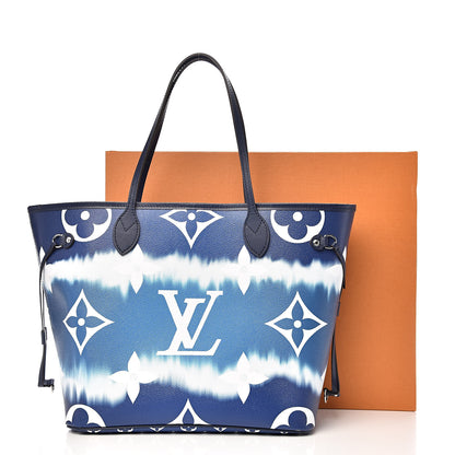 Louis Vuitton Monogram Escale Neverfull MM Blue 12 of 12