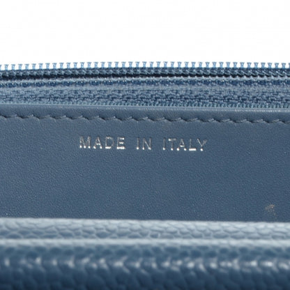 Chanel Caviar Wallet on Chain WOC Blue 9 of 9