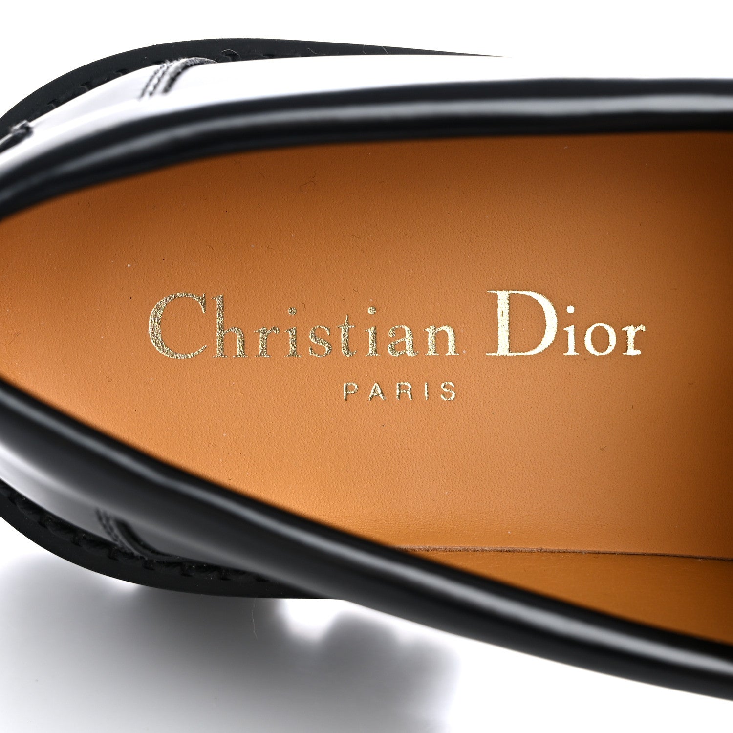 Christian Dior Brushed Calfskin Boy Platform Loafers 36 Black 8 of 10
