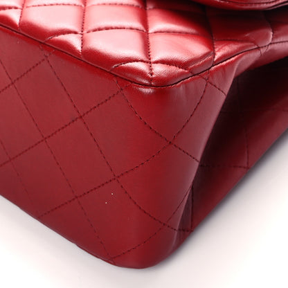 Chanel Lambskin Quilted Jumbo Double Flap Red 10 of 10