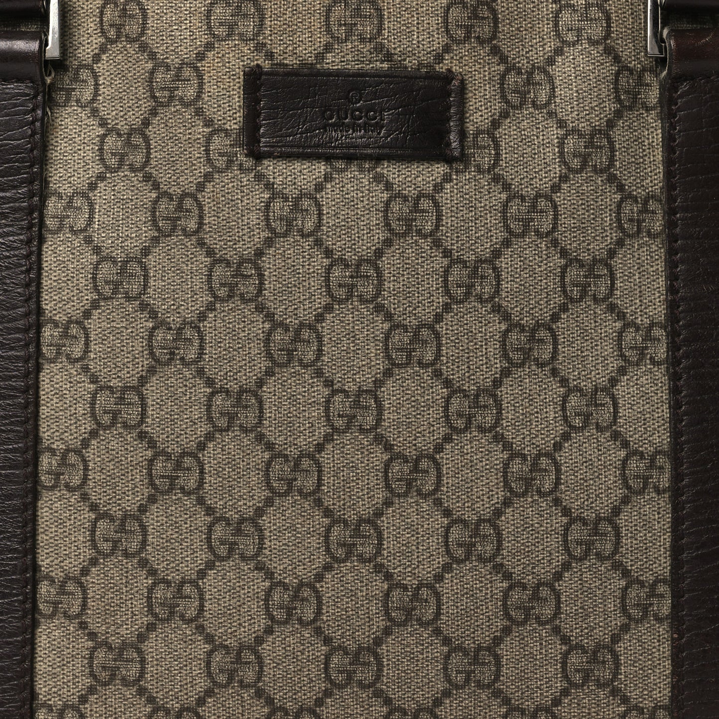 GG Plus Monogram Medium Joy Tote Dark Brown
