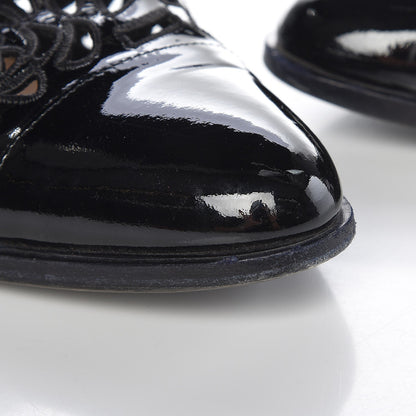 Valentino Garavani Patent Cut Out Oxfords 39 Black 12 of 14