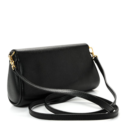 Fendi Vitello Elite Flap Crossbody Bag Black 4 of 19