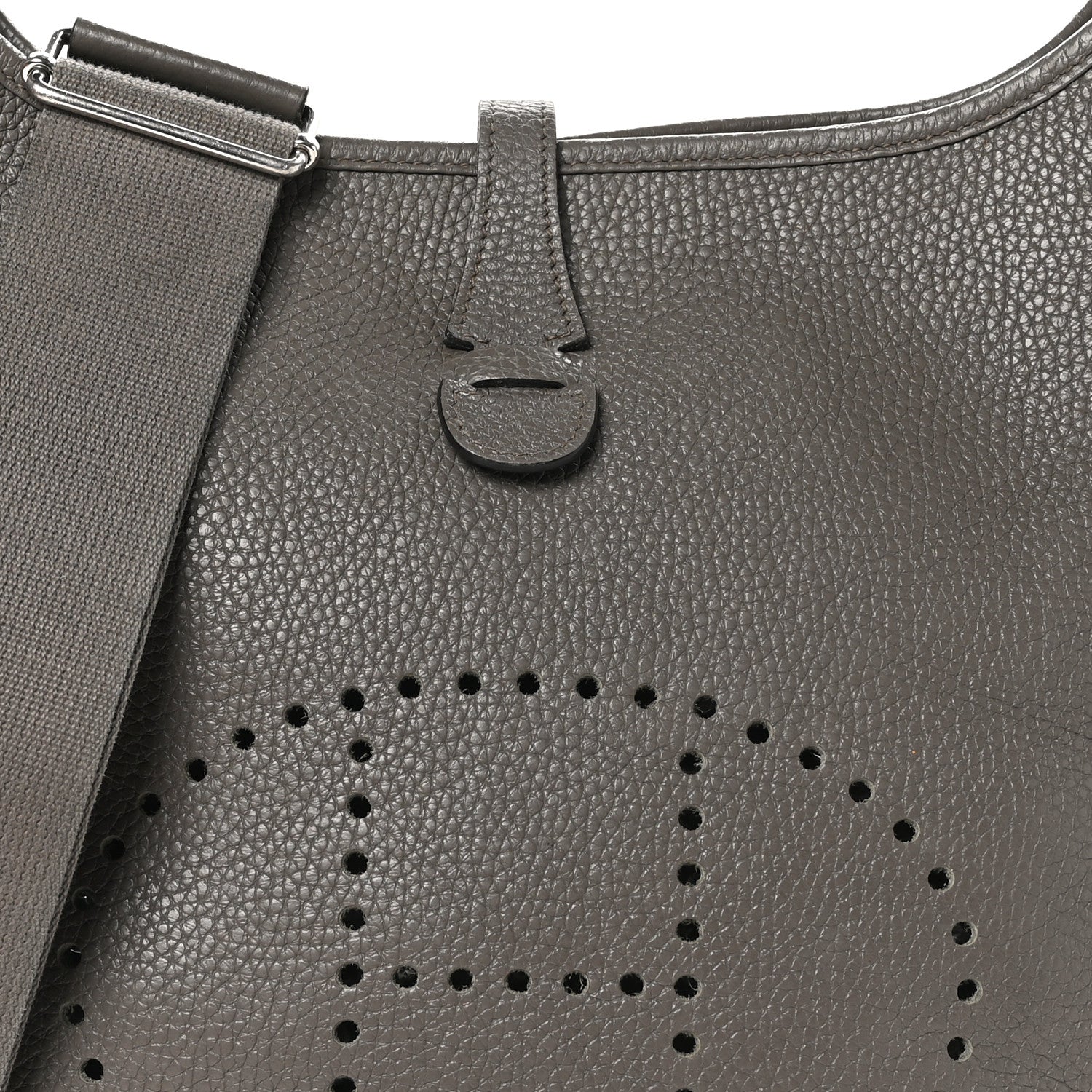 Hermes Taurillon Clemence EVELYNE III PM Etain 8 of 11