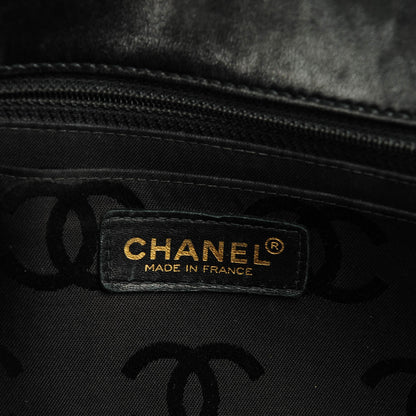 Chanel Patent Quilted Medium Chocolate Bar Flap Black 7 of 8