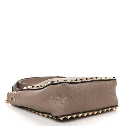Valentino Garavani Pebbled Calfskin Mini Rockstud Flip-Lock Messenger Bag Poudre 4 of 8