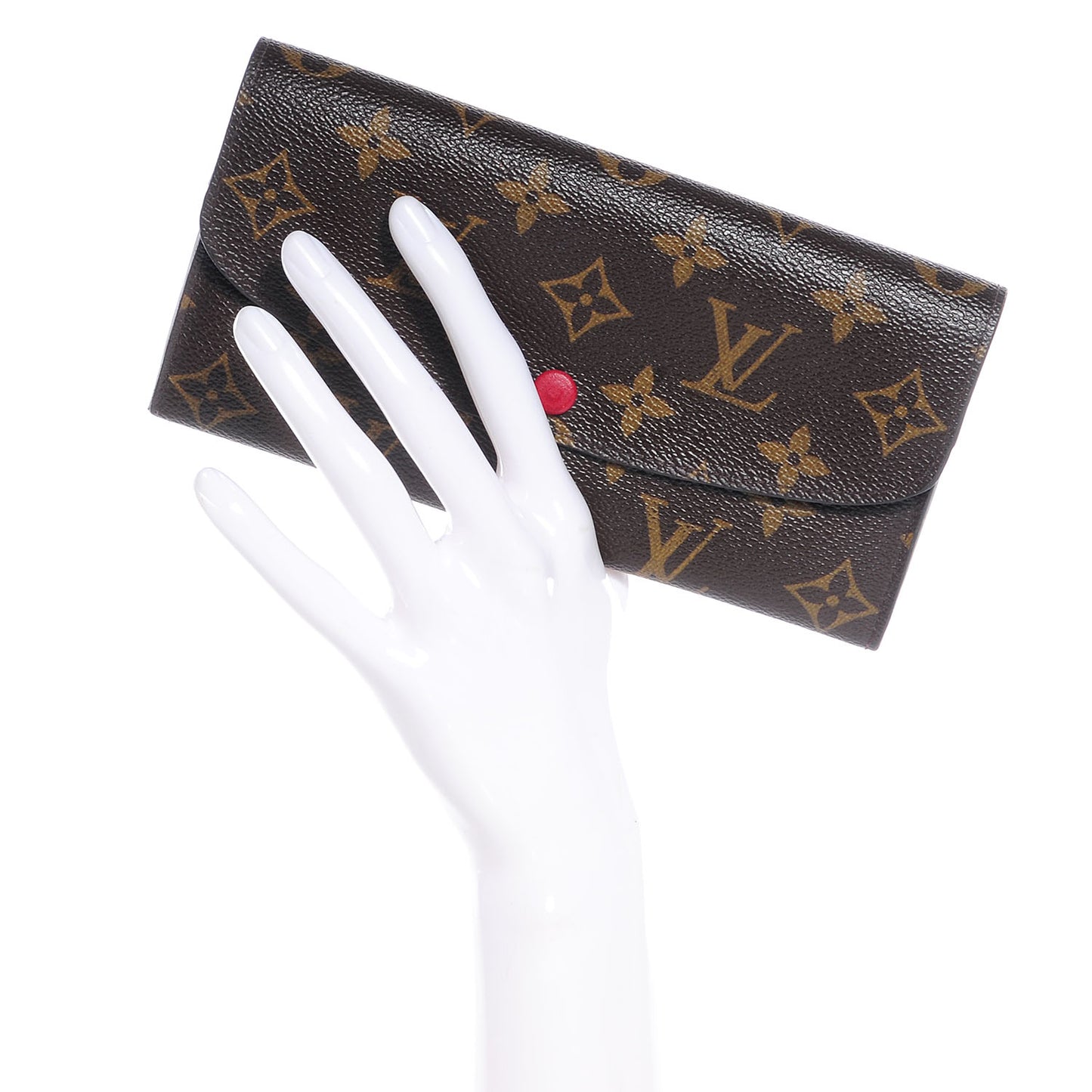 Monogram Emilie Wallet Red