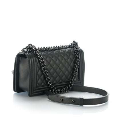 Chanel Caviar Quilted Medium Boy Flap So Black 3 of 7