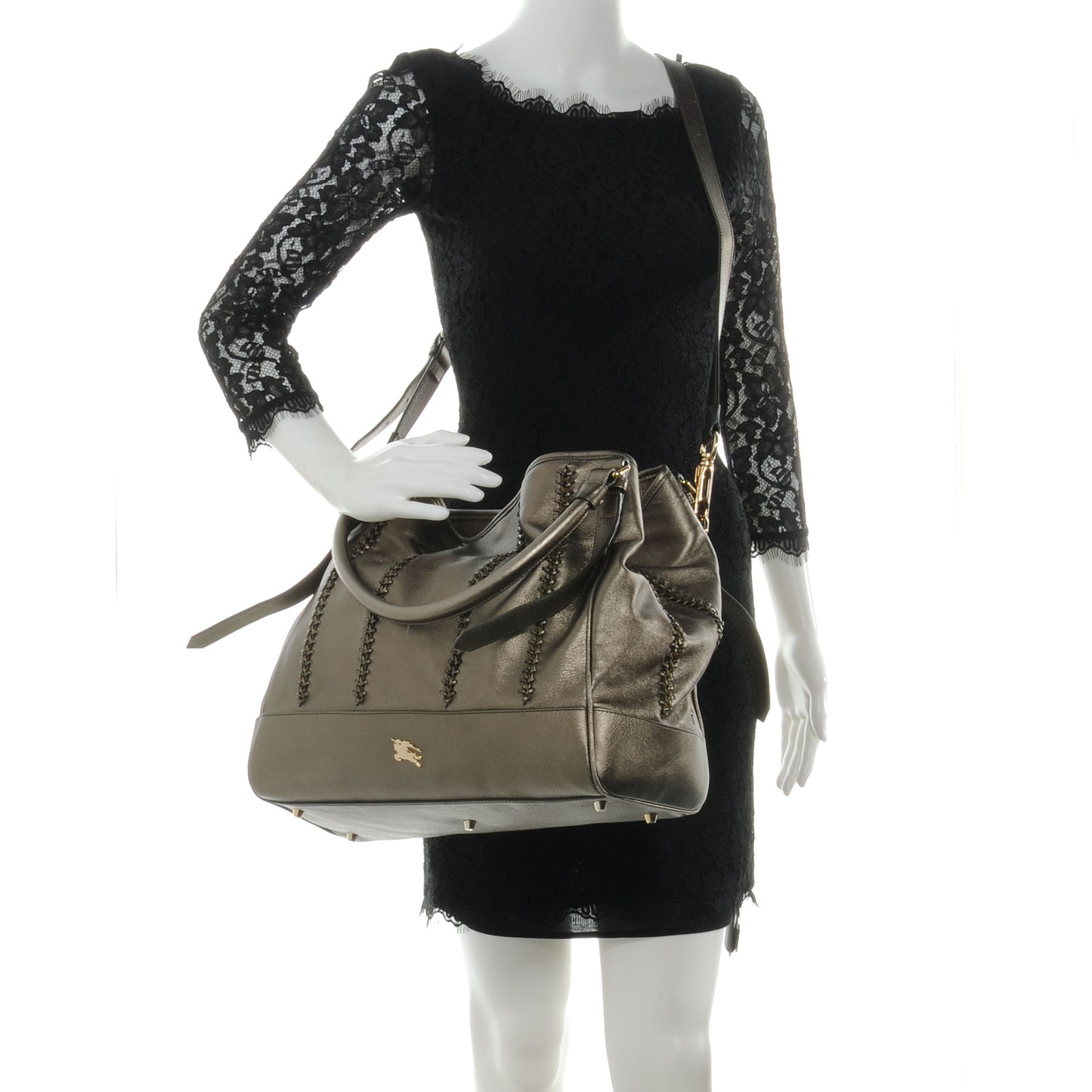 Leather Lawrence Metallic Olive
