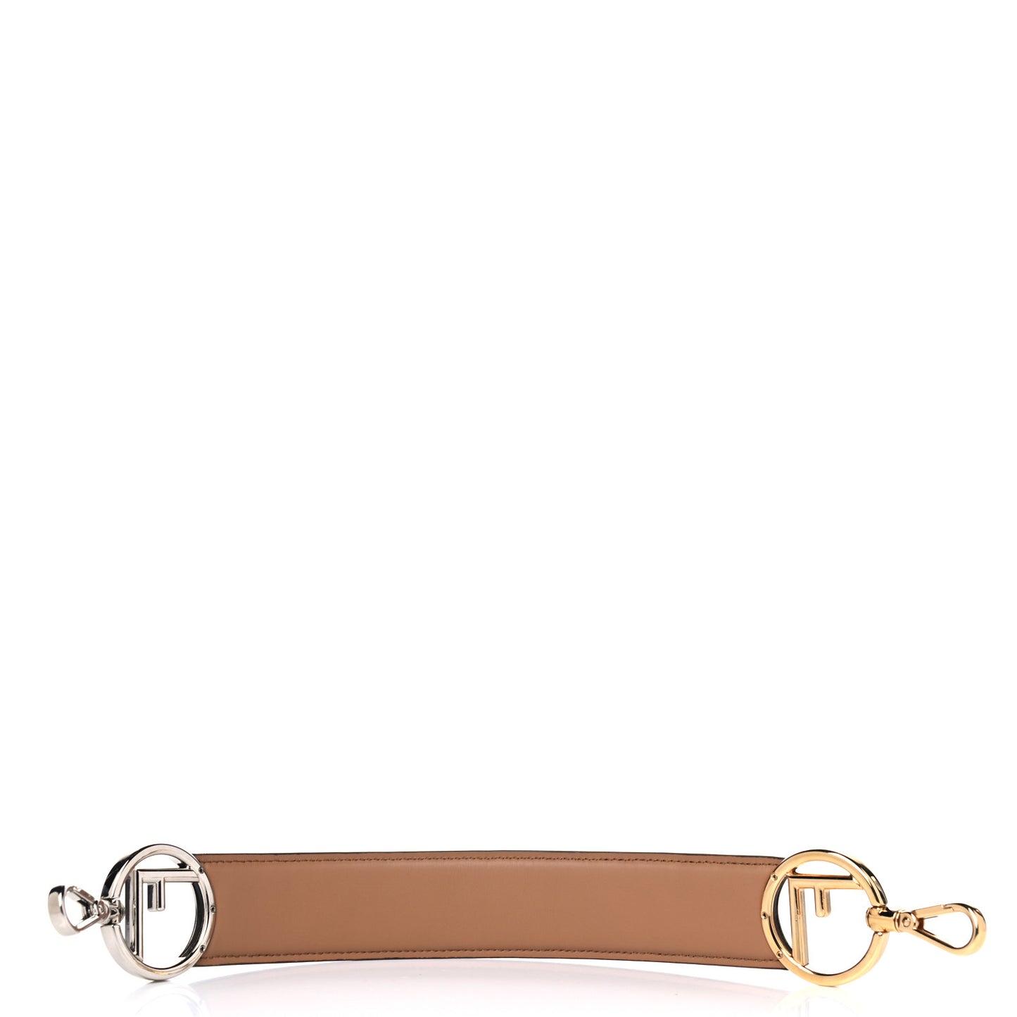 Calfskin FF 1974 Embossed Mini Strap You Tobacco Black