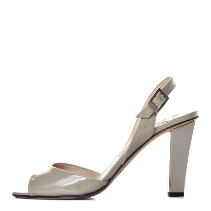 Jimmy Choo Patent Sandals 40 Green 1 of 8