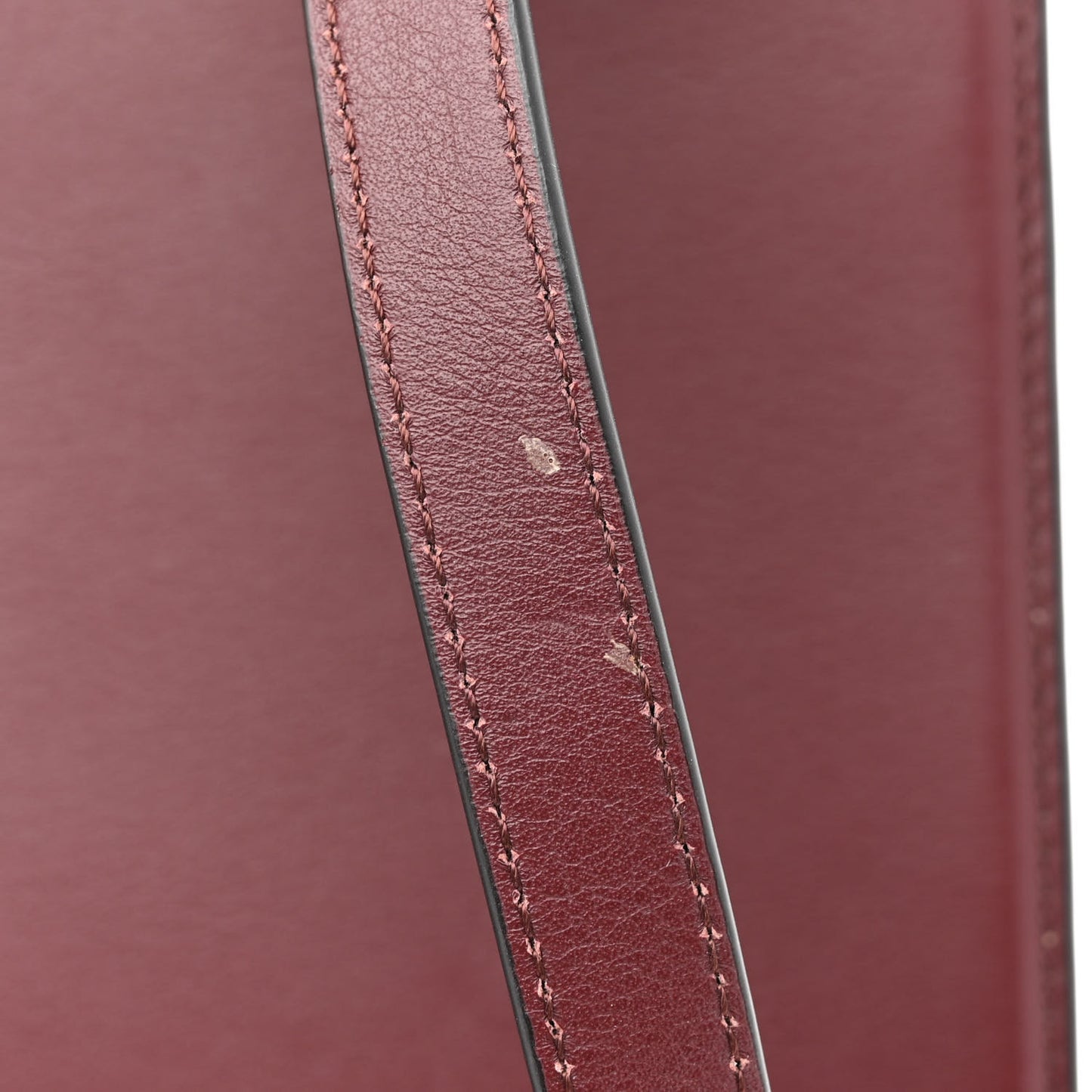 Calfskin Small West End Top Handle Bag Burgundy