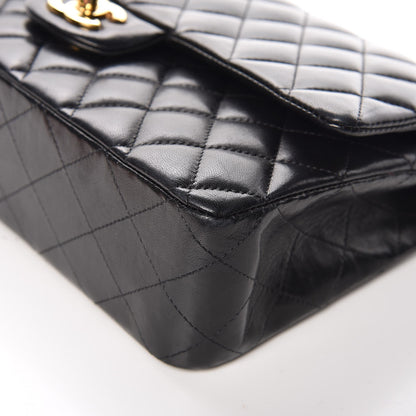 Chanel Lambskin Quilted Medium Double Flap Black 12 of 15
