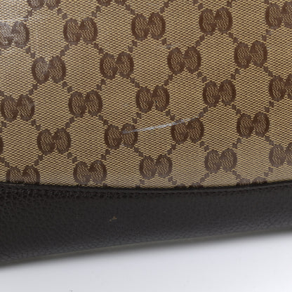 Gucci Crystal Monogram Medium Flat Messenger Bag Dark Brown 9 of 10