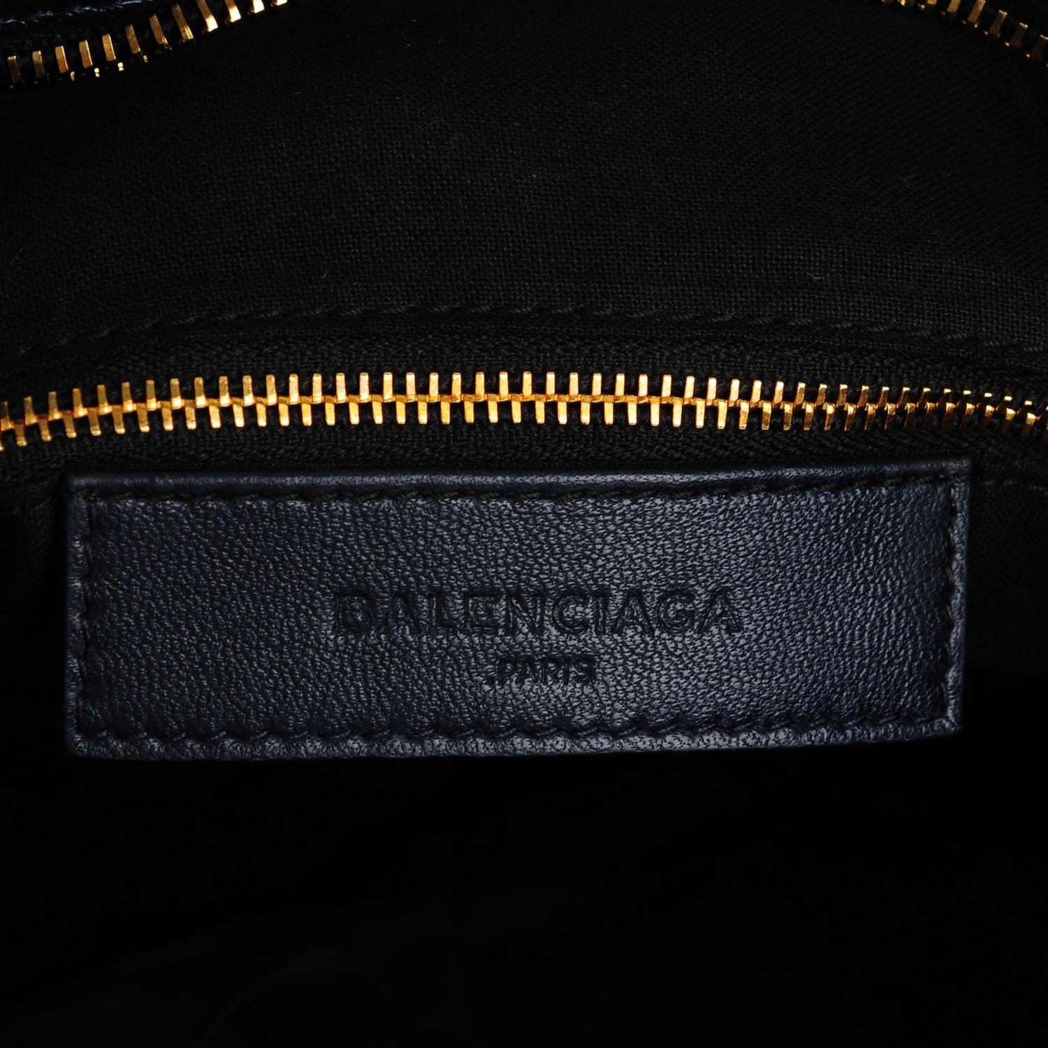Balenciaga Chevre Gold Metallic Edge Hardware Town Bleu Nuit Dark Sea 6 of 7