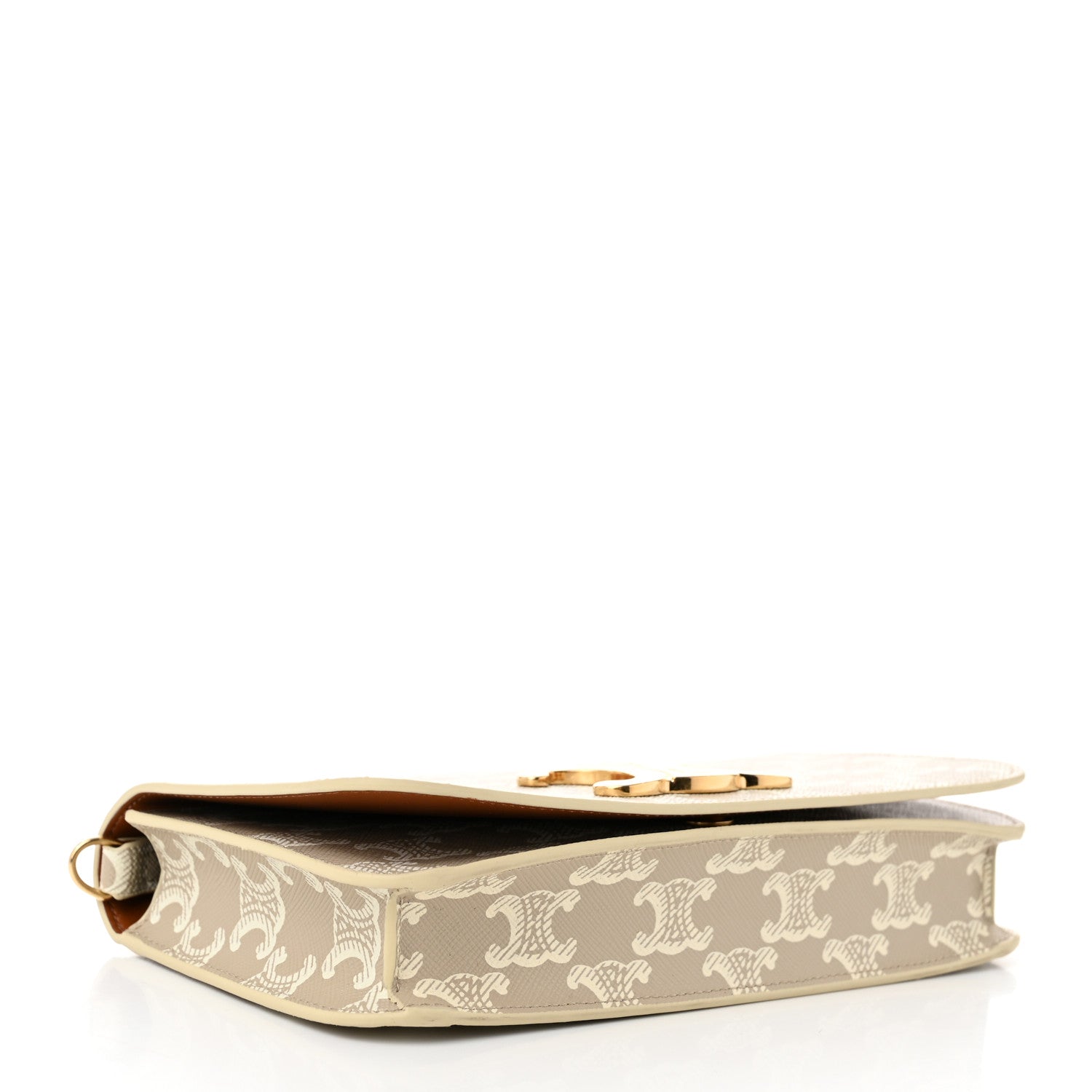 Celine Canvas Calfskin Triomphe Multipochette Grege 4 of 10