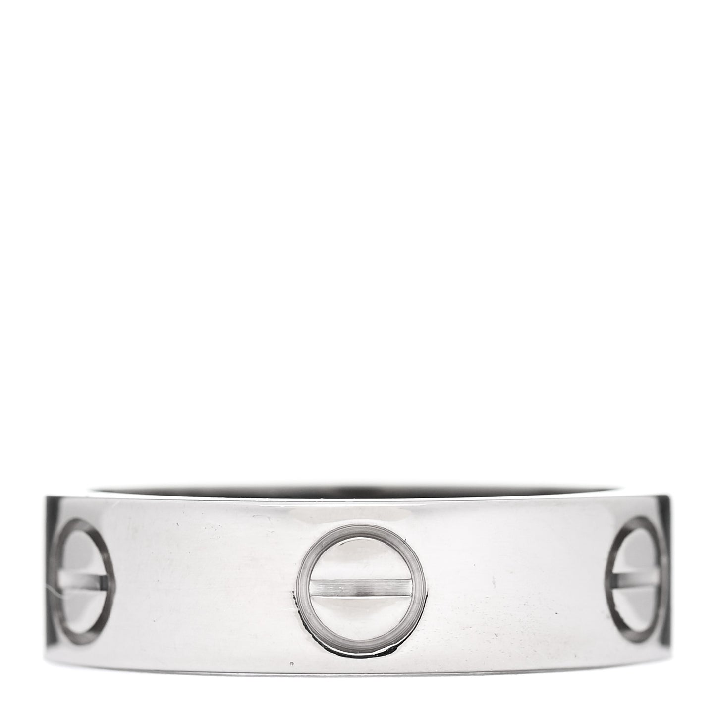 18K White Gold 5.5mm LOVE Ring 56 7.5
