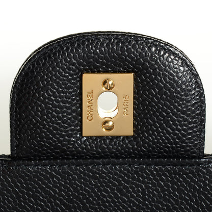 Chanel Caviar Quilted Jumbo Double Flap Black 6 of 9