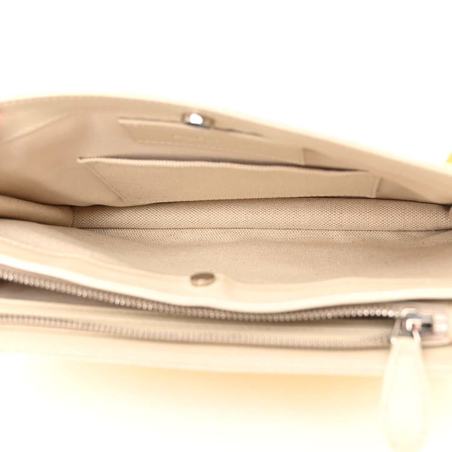 Cotton Canvas Striped Pochette Crossbody Bag Yellow