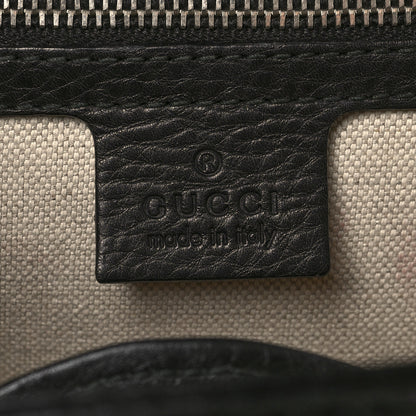Gucci Calfskin Medium New Bamboo Top Handle Bag Black 7 of 15