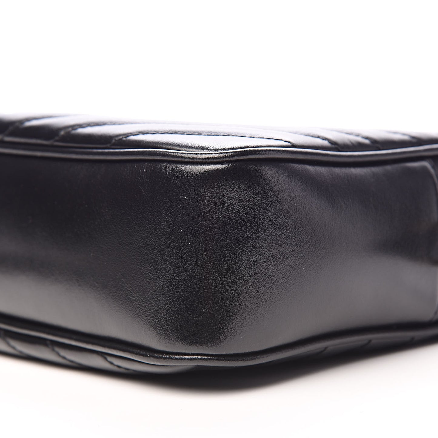 Calfskin Matelasse Monogram Lou Camera Bag Black