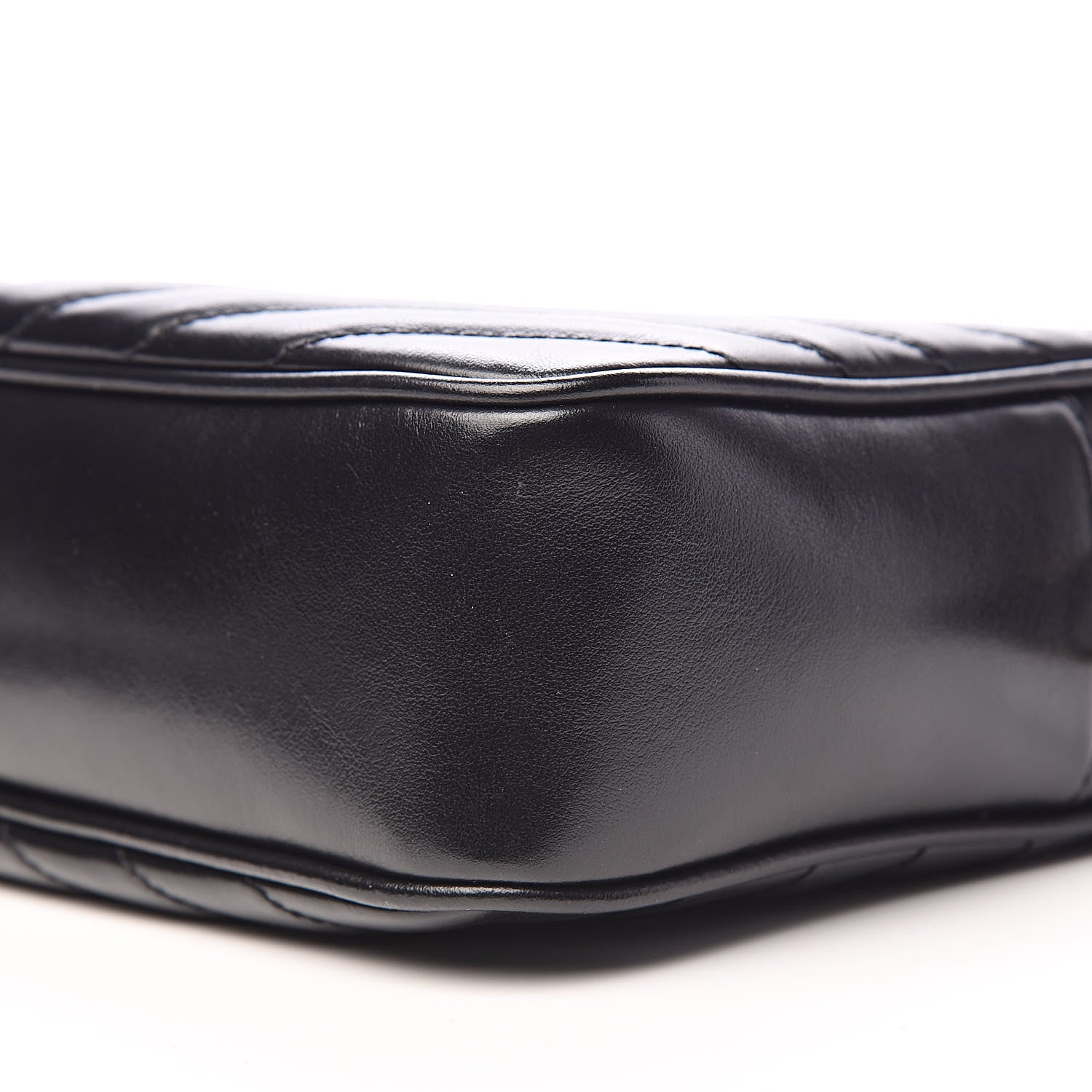 Saint Laurent Calfskin Matelasse Monogram Lou Camera Bag Black 10 of 11