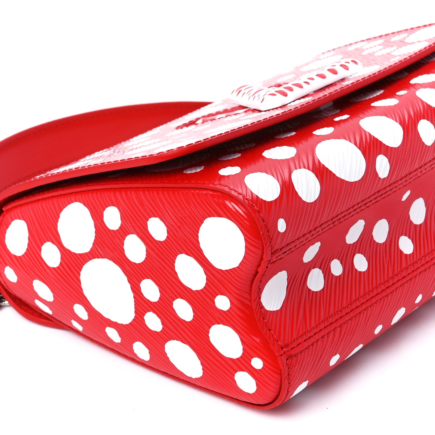 LV X YK Epi Infinity Dots Twist Shoulder Bag MM Red