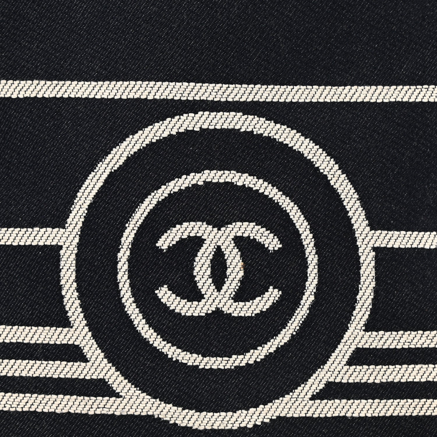 Chanel Denim Large Shopping Tote Blue 8 of 8