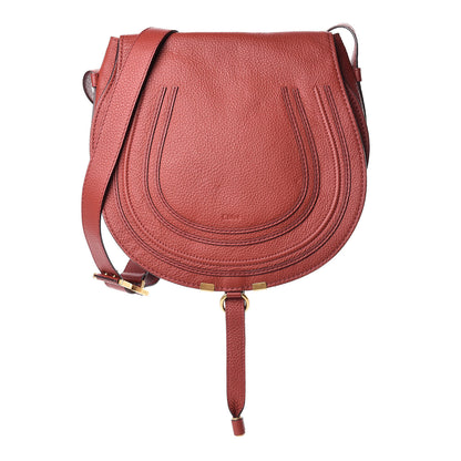 Chloe Calfskin Medium Marcie Round Crossbody Bag Berry Cupcake 1 of 14
