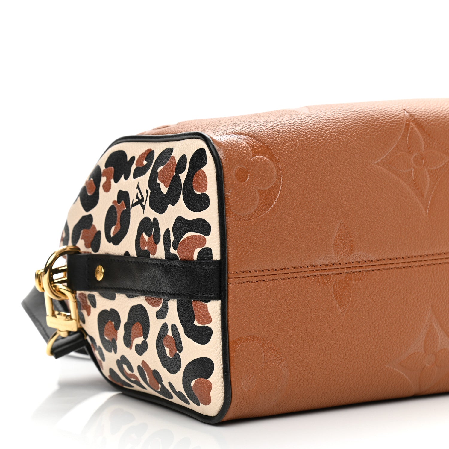 Louis Vuitton Empreinte Monogram Giant Wild At Heart Speedy Bandouliere 25 Caramel 8 of 9