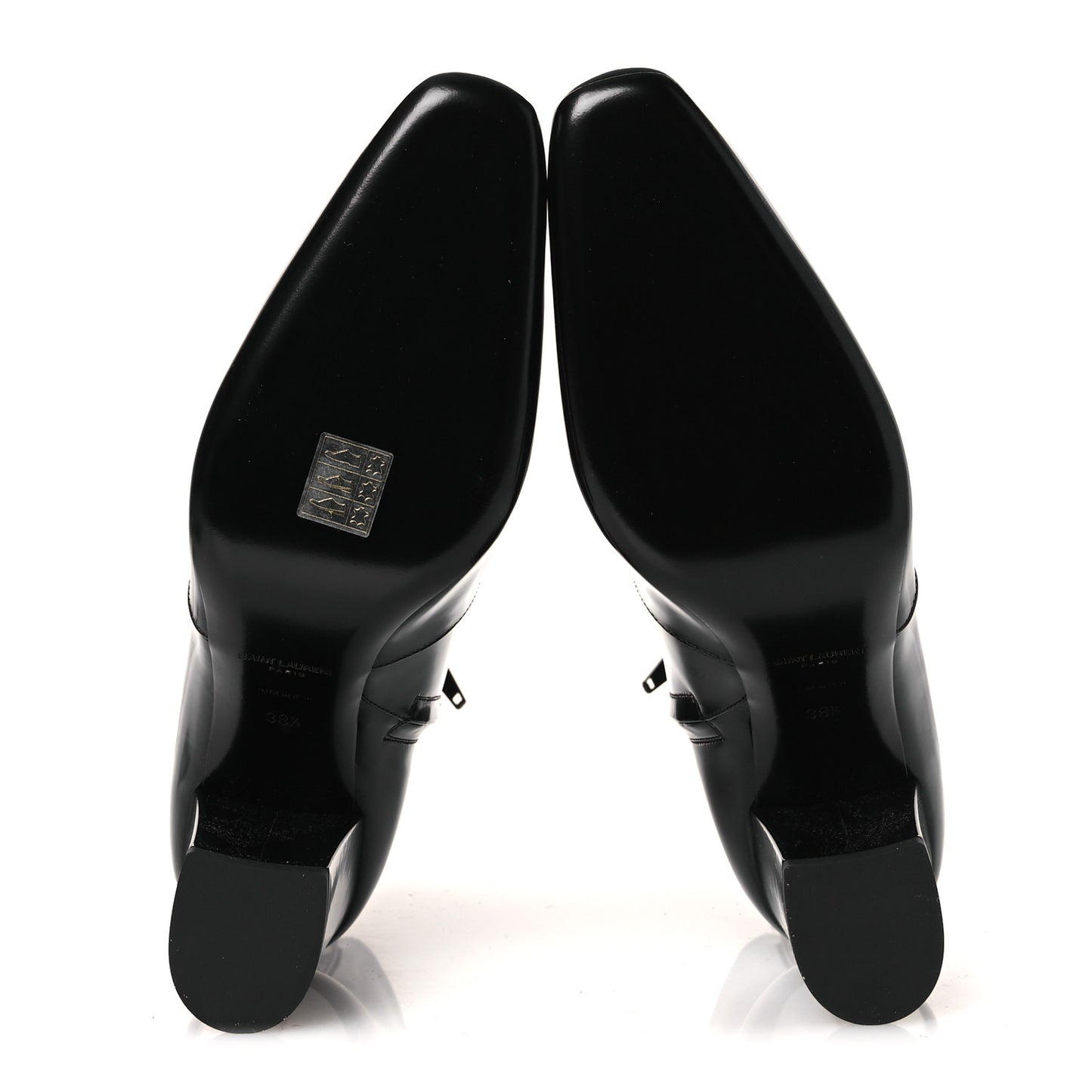Vitello Marilyn Betty 70 Ankle Zip Boots 38.5 Black